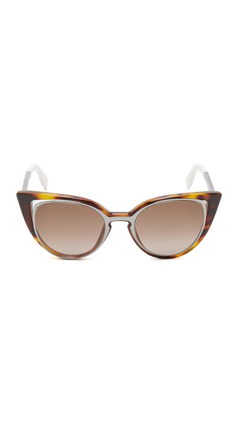 fendi cut out sunglasses